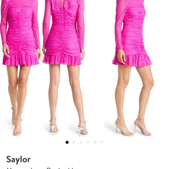 SAYLOR Dresses & Skirts - Saylor
Marcey Lace Ruched Long
